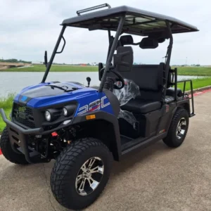 Vitacci Rover 300 EFI Golf Cart, 4-stroke, Single-Cylinder, Water cooled, 24 ” Tires, Chrome RIM’s