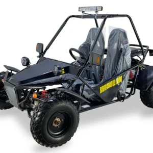 Ice Bear Barstow 200 Go-Kart, 200cc Engine, Automatic with Reverse, Air Cooled, Dual Seats, 10″ Wheels (PAG200-1)