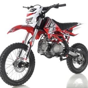 Apollo DB-X19 125cc Dirt Bike, 4-Speed Manual, Kick start with Headlights