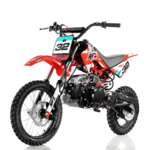 Apollo DB-32 110cc Dirt Bike, 4-Speed Semi-Automatic, 4-Stroke, Air Cooled