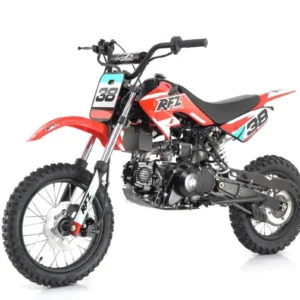 Apollo DB-38 110cc Dirt Bike, Fully Automatic, Air Cooled, Electric Start, 30″ Seat Height