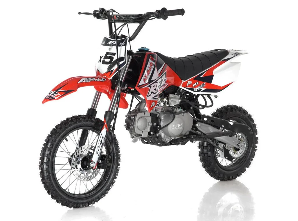 Apollo RFZ DB-X5 125cc Dirt Bike With 4-Speed Manual, 4-stroke, Air cooled