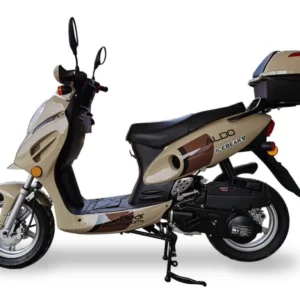 Ice Bear ALDO 150cc Automatic Scooter, Air-Cooled Engine, 12” Aluminum Wheels, SEYOUN NJKK Tires Included
