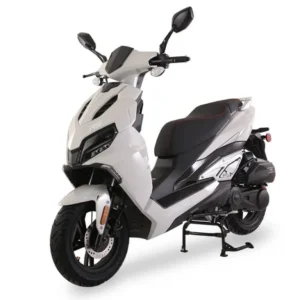 Ice Bear Ascend R9 (PMZ200-R9) 200 EFI Scooter, 200cc GY6 Engine, Digital speedometer, LED lights, USB Port, 12″ wheels, Electric start